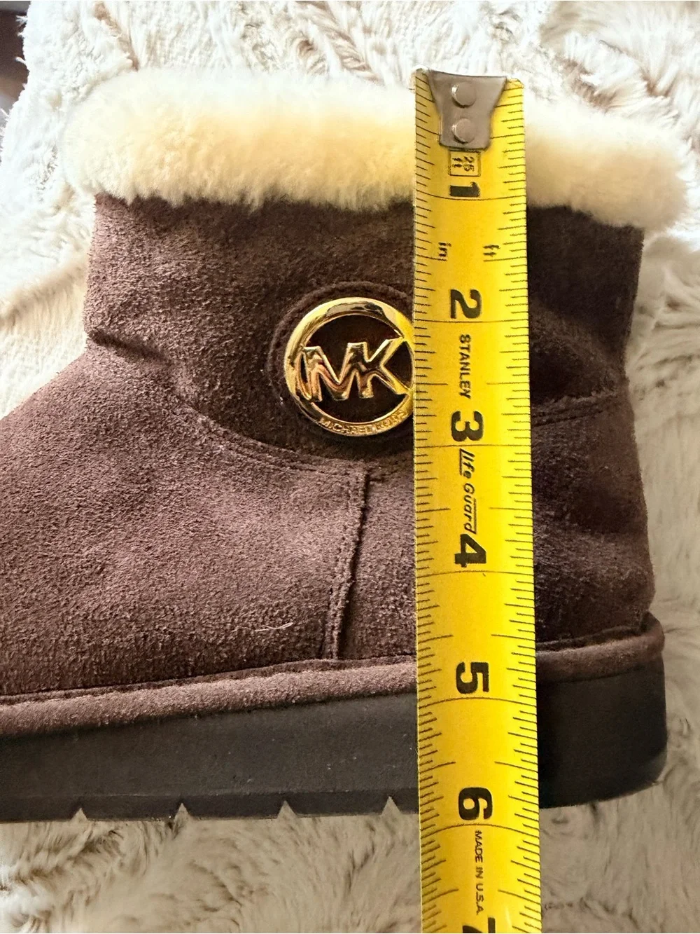 Michael Kors Cozy Shearling-Lined Suede Boots